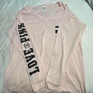 Pink Victoria's Secret long sleeve shirt